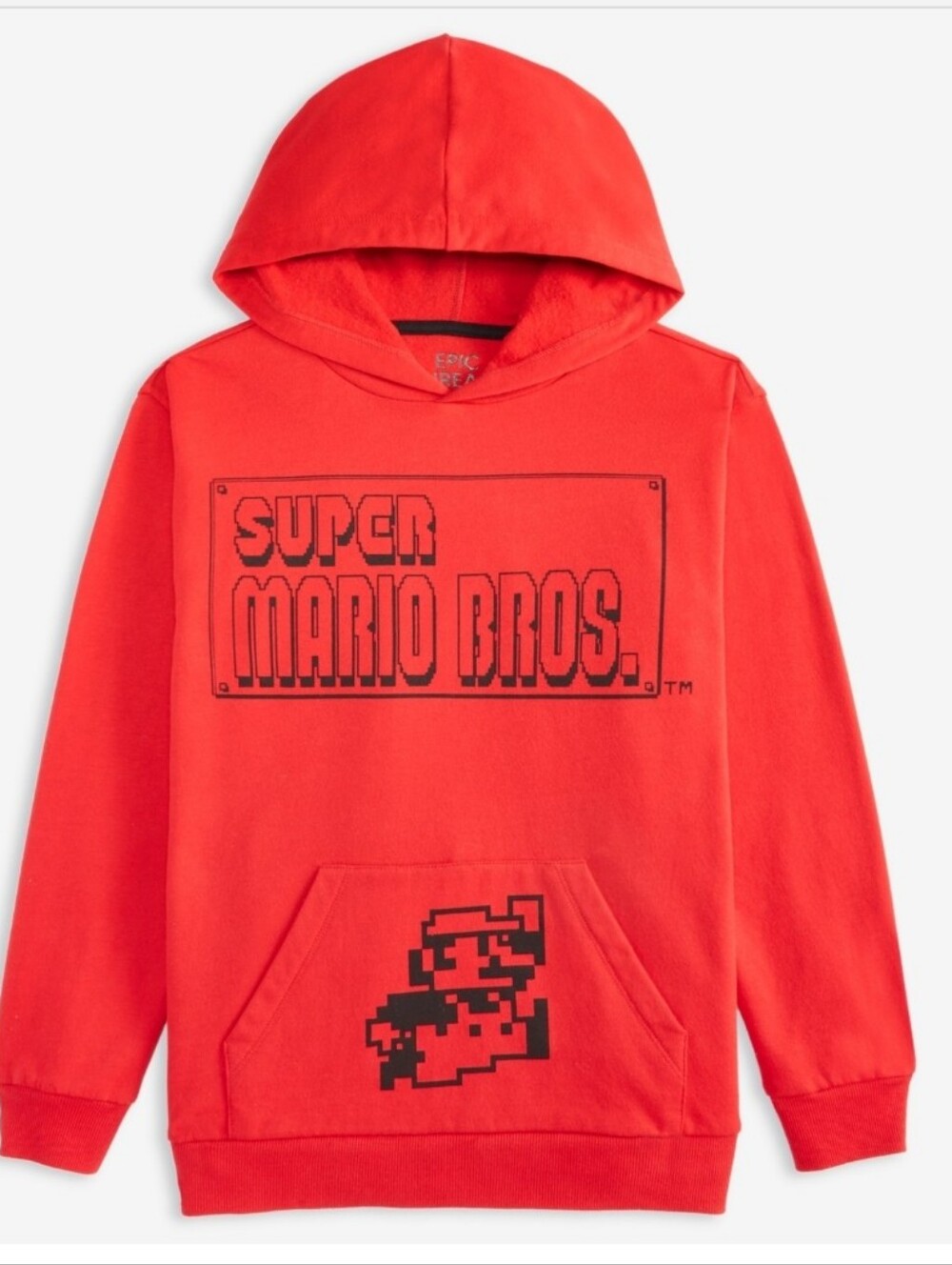 Epic Threads Boys Super Mario Bro Long Sleeve Hoodie, Macy's Exclusive NWT